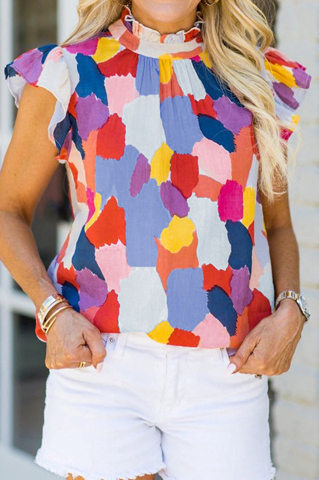 Abstract Print Top