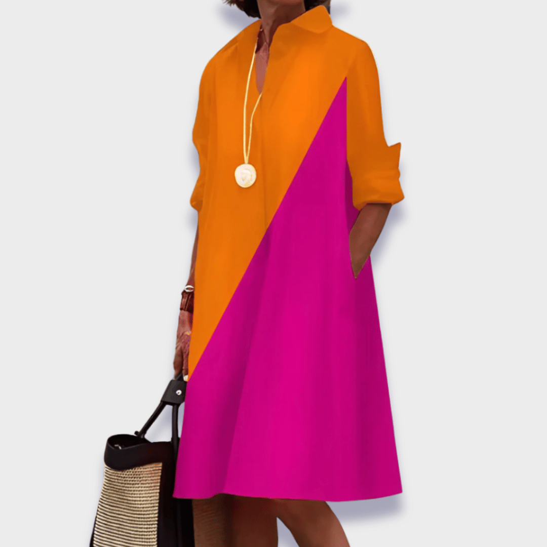 Edith | Stylish Polo Dress Made from Premium Fabric Pink