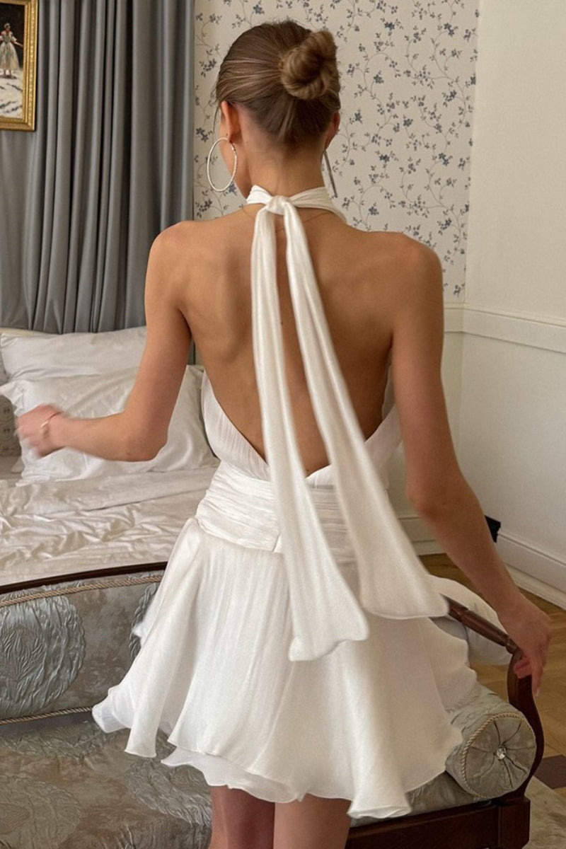 Backless Halter-Neck Dress