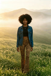 Leopard Print Flare Pant
