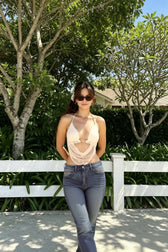 Halter Open Back Cami Top