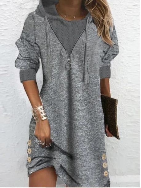 Mercedes Hooded Dress for Women Brunch Outfit Idea