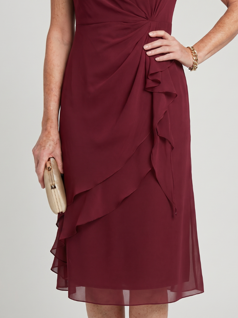 Sara - Chiffon Draped Dress