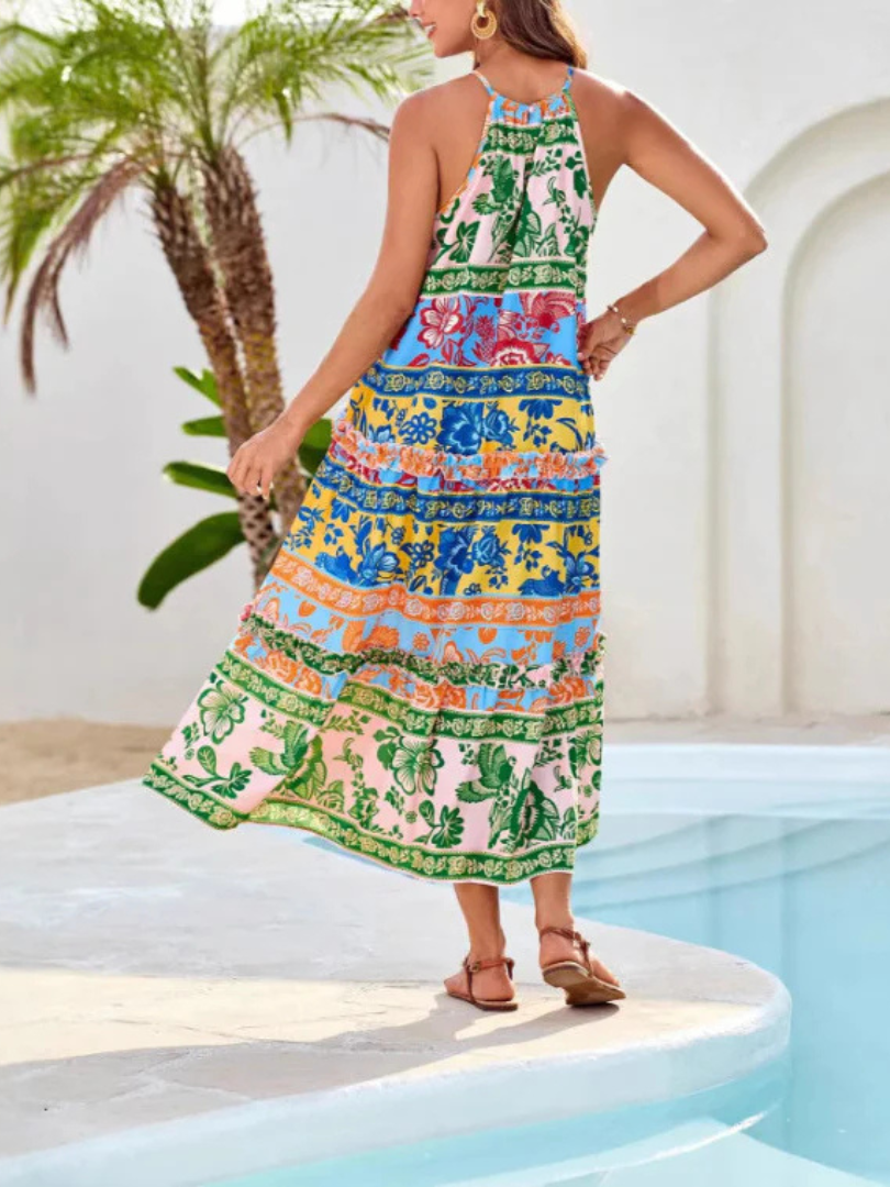Francine™ | Statement Printed Casual Maxi Dress
