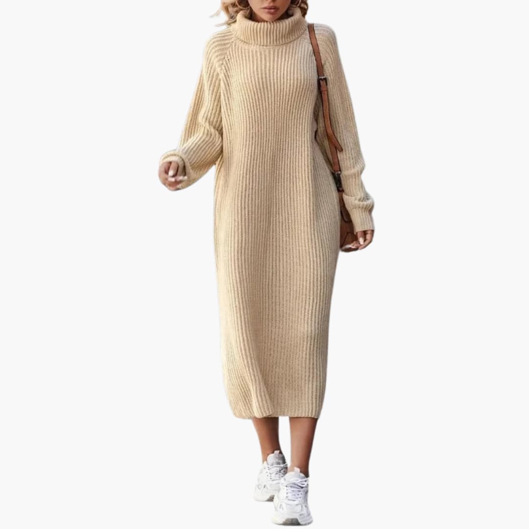 Rachel | Graceful Everyday Dress Beige One Size