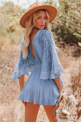 Dreamy Date Lace V-Neck Mini Dress - View 23