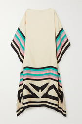 Boat Neck Batwing Sleeve Kaftan Maxi Dress 16