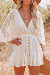 Dreamy Date Lace V-Neck Mini Dress - 7 Colors - View 9