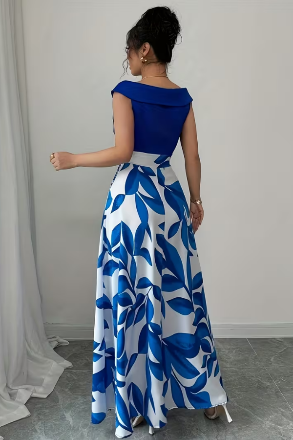 Floral Print Pocket A-Line Maxi Dress 4