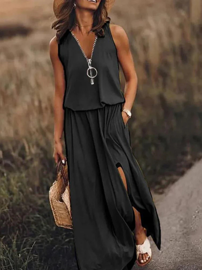 Jacinda™ | Elegant Sleeveless Maxi Dress