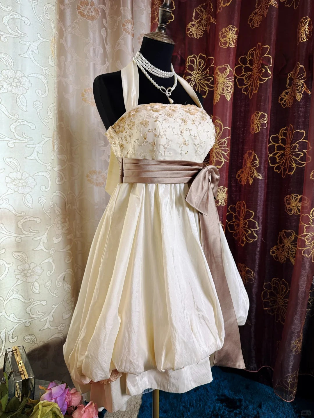 A Line Birthday Outfit Short Evening Dress Short Party Dress Vintage Homecoming Dress   fg8087