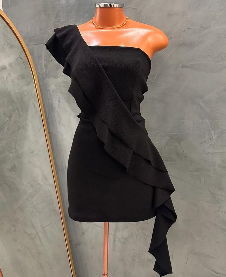 Black Short Evening Dress Homecoming Dress Short Party Dress