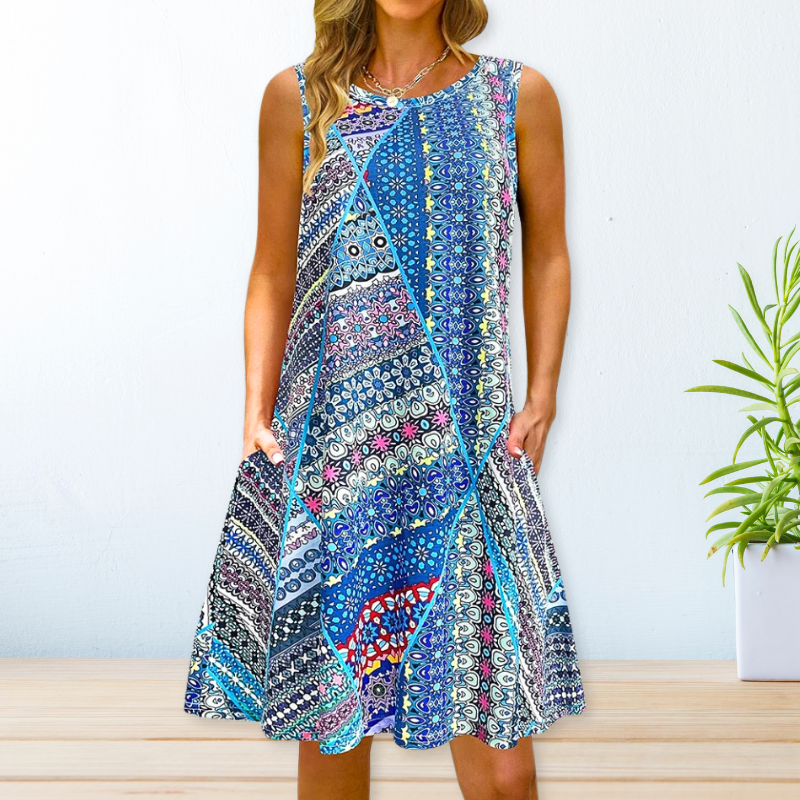 Norma Aesthetic Printed Loose Dress Boutique Collection