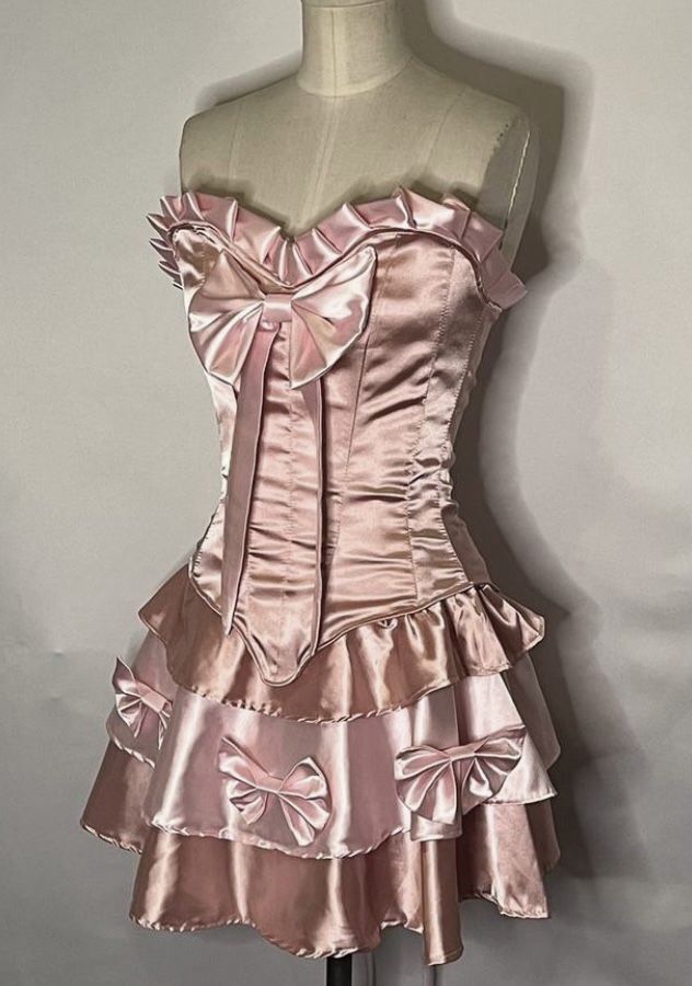 New Arrival Strapless Pink Homecoming Dress Party Dress