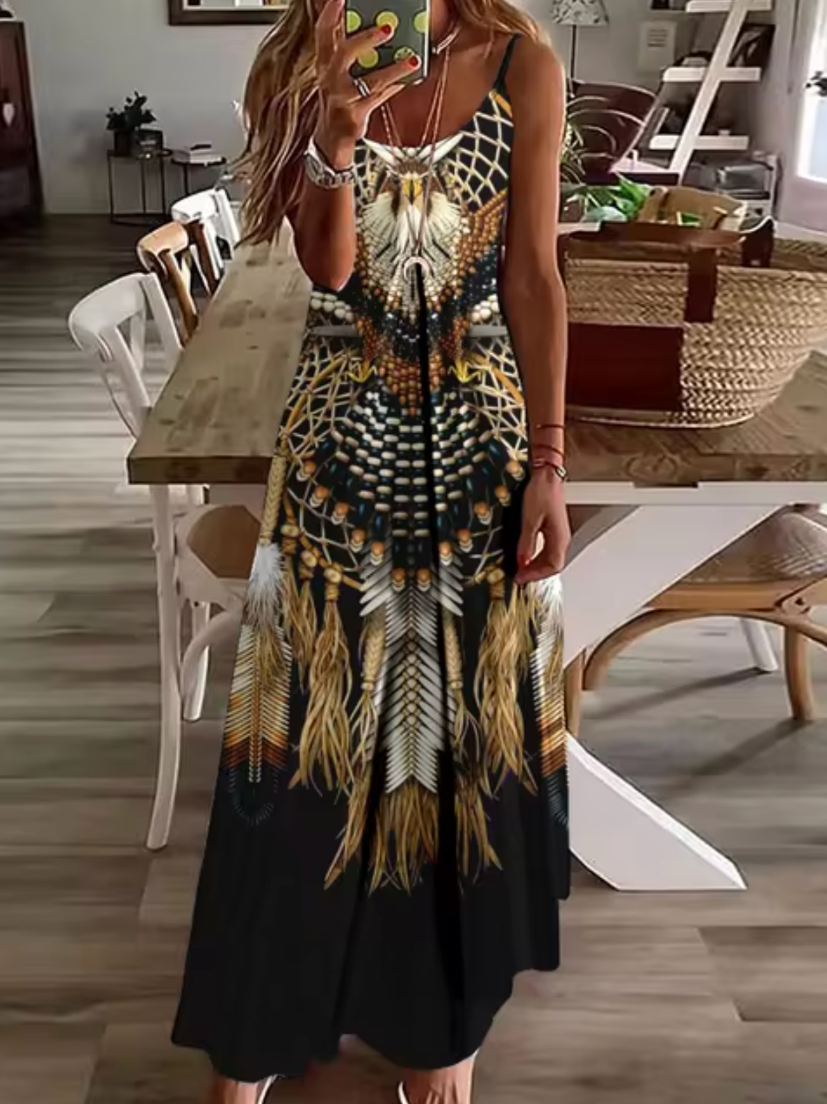 Brina Premium Classic Bohemian Maxi Dresses Statement Occasion Edit