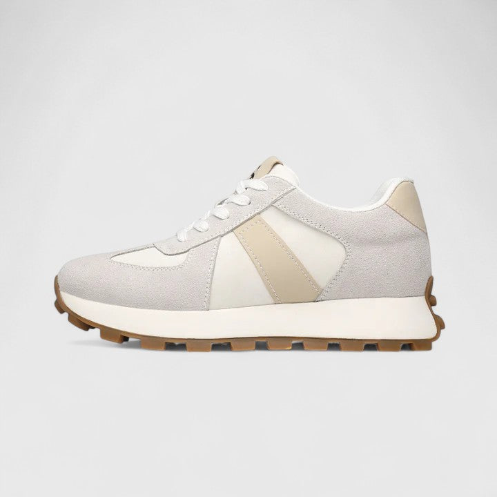 Lace Up Round Toe Lug Sole Sneakers