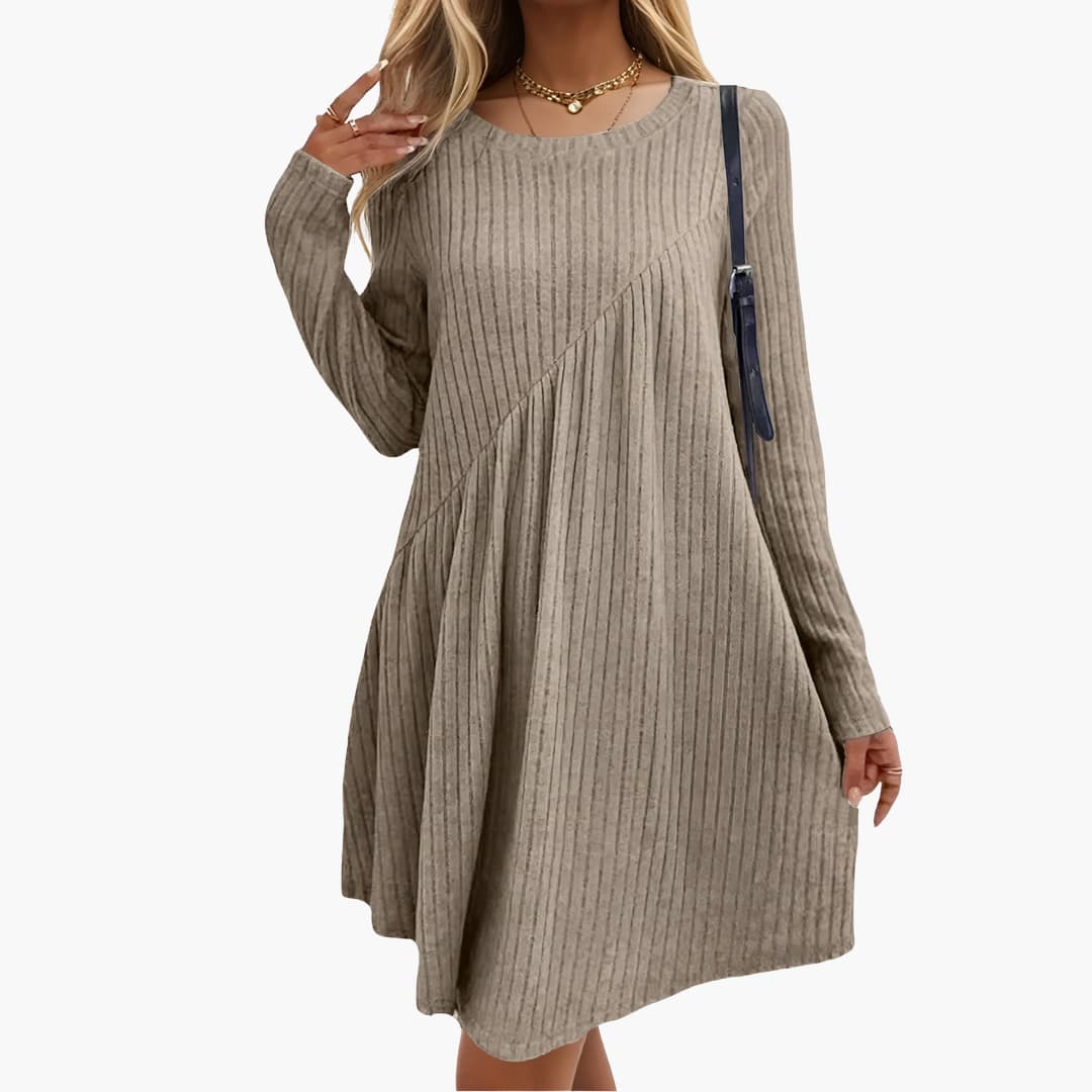 Julia | Elegant Dress Beige