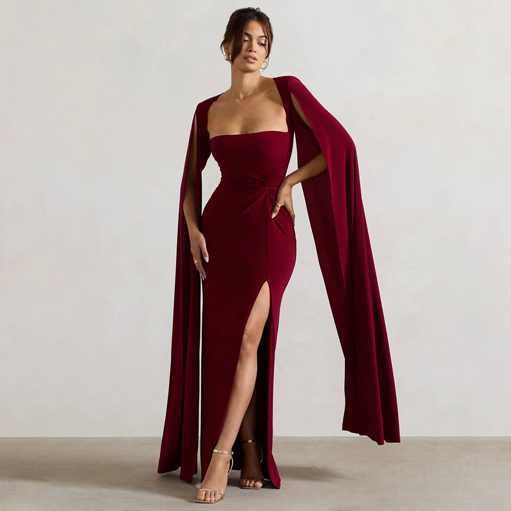 Symphony Dress Maroon