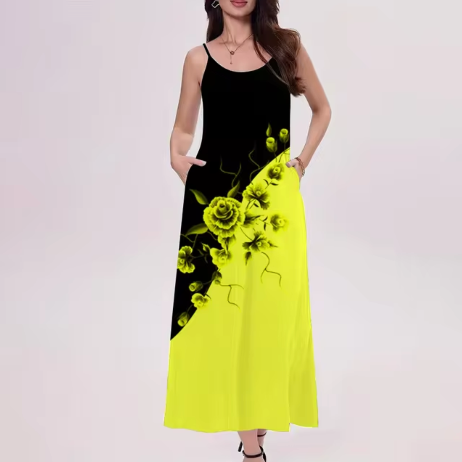 Silvia Boutique Long Color Block Dress Collection