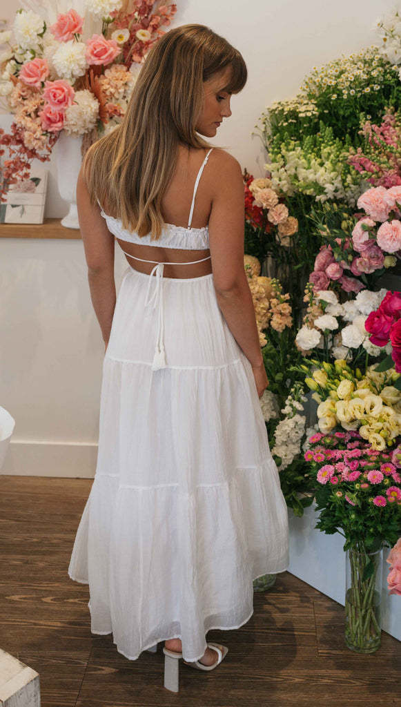 Saz Maxi Dress - White