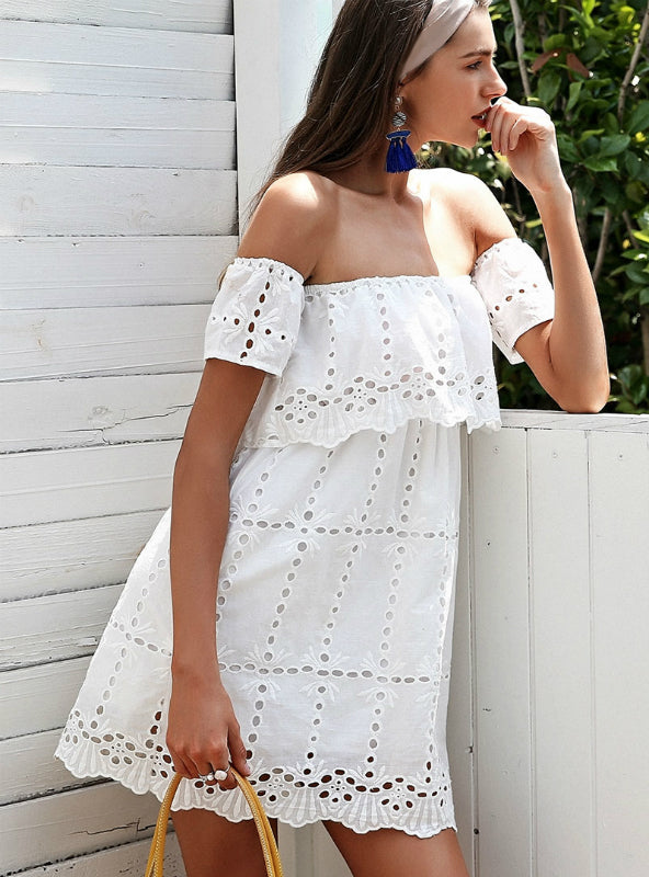 Off-the-Shoulder Lace Dress