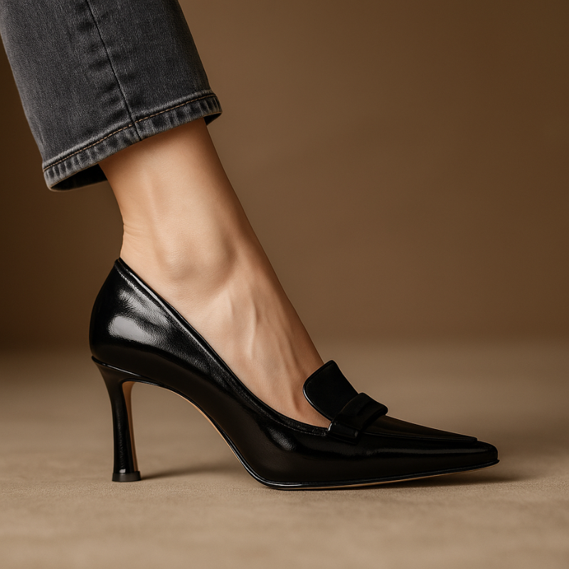 Pointed Toe Kiltie Stiletto Heel Pumps