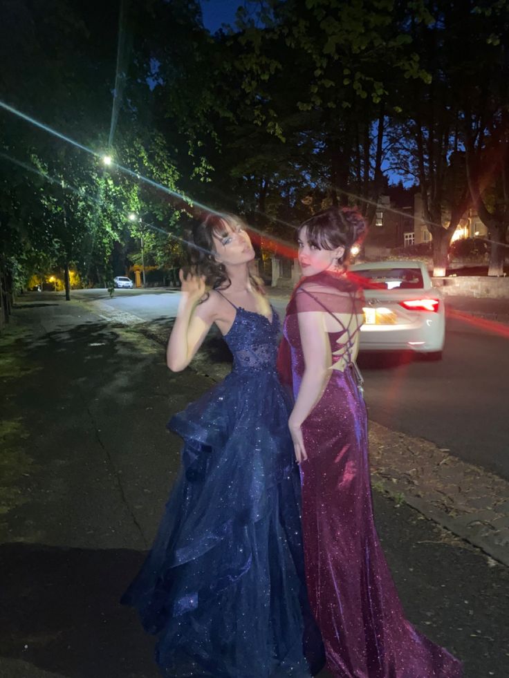 A Line Blue Shinny Tulle Party Dress Long Evening Dress Vintage Prom Dress    fg8153