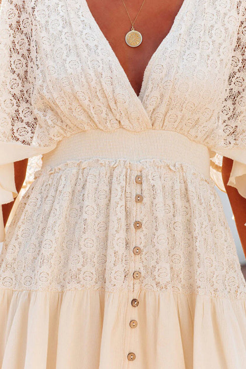 Dreamy Date Lace V-Neck Mini Dress - View 24