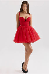 Chiffon Lace-up Backless Cocktail Dress 18