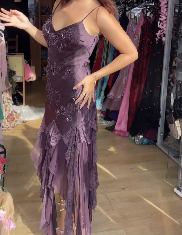 New Arrival Spaghetti Straps Irregular Hem Prom Dress