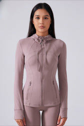 Drawstring Fitted Performance Hoodie