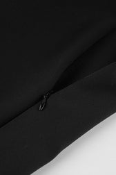 Black Lace Trim High Waist Tailored Shorts