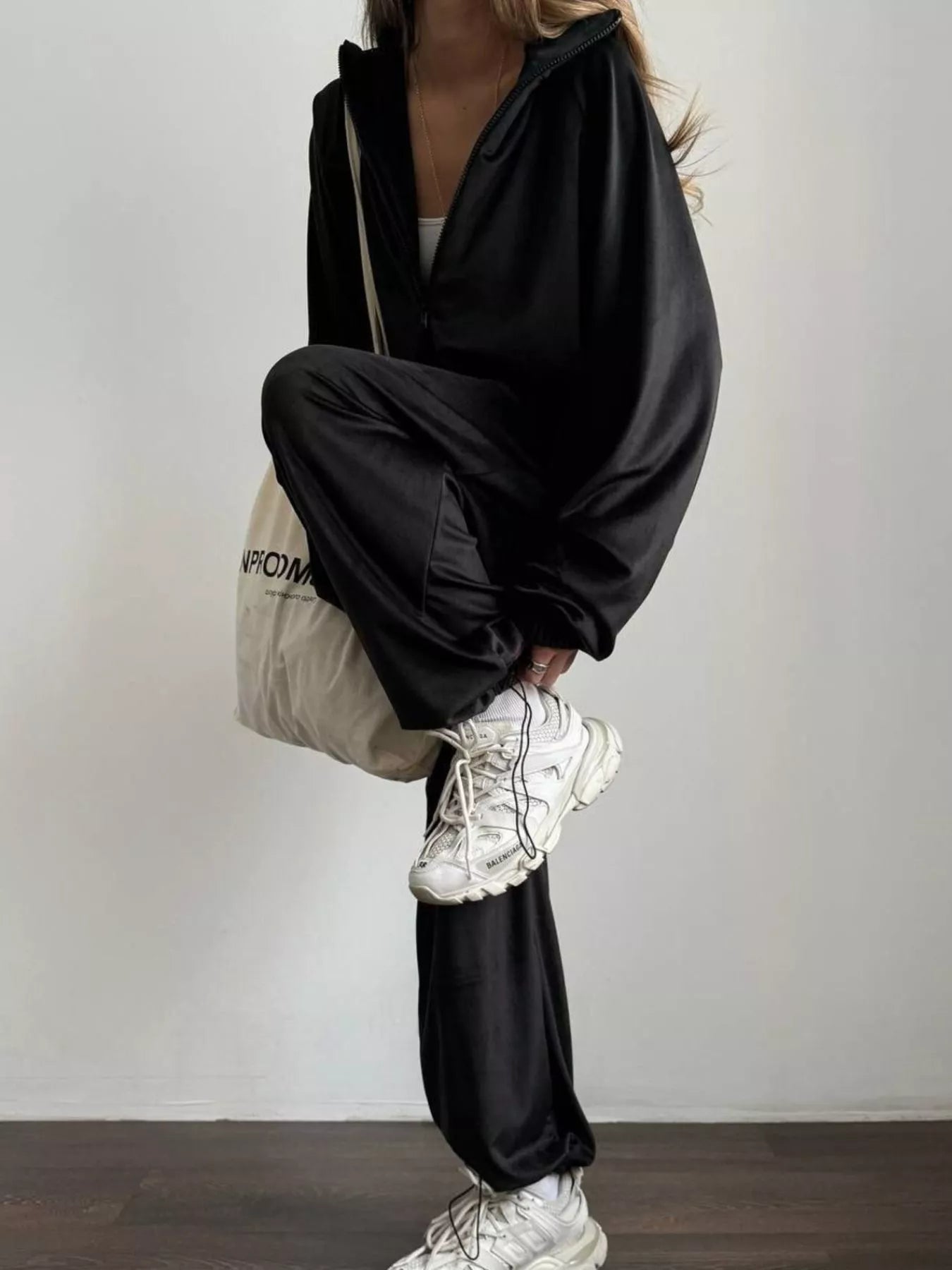Zip-Up Hoodie and Joggers Set