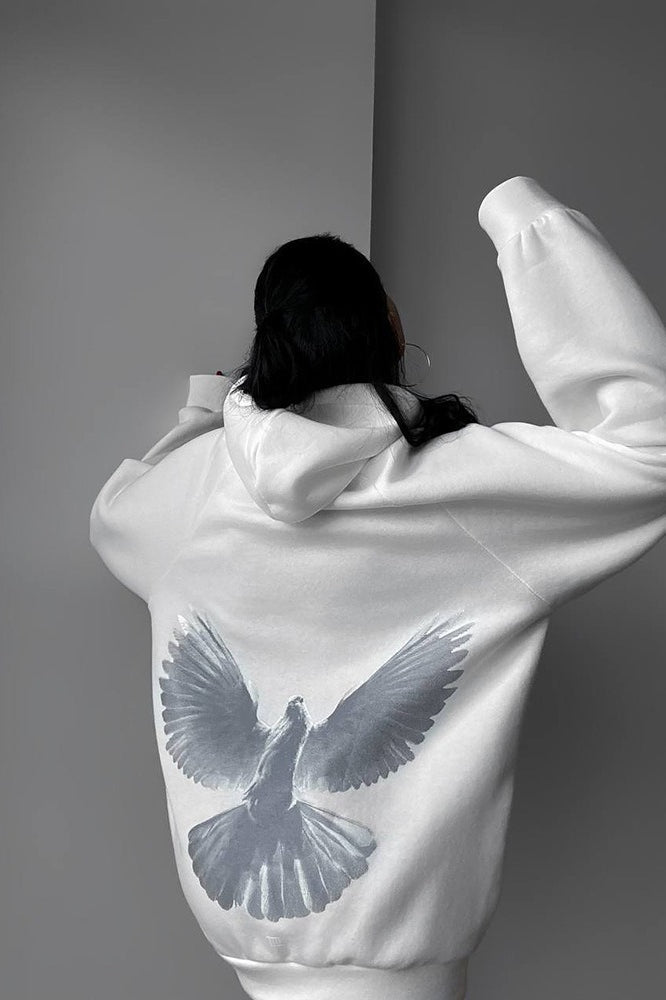 American Casual Print Pullover Hoodie