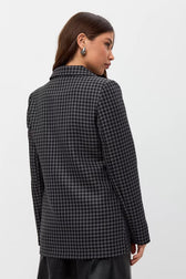 Tweed Houndstooth Blazer