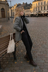 Wool Blend Solid Color Blazer