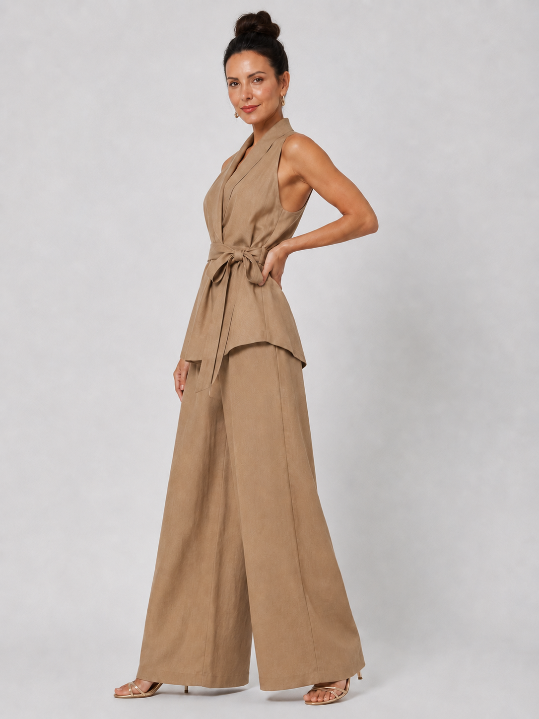 Ava | Wrap Top & Pants Set