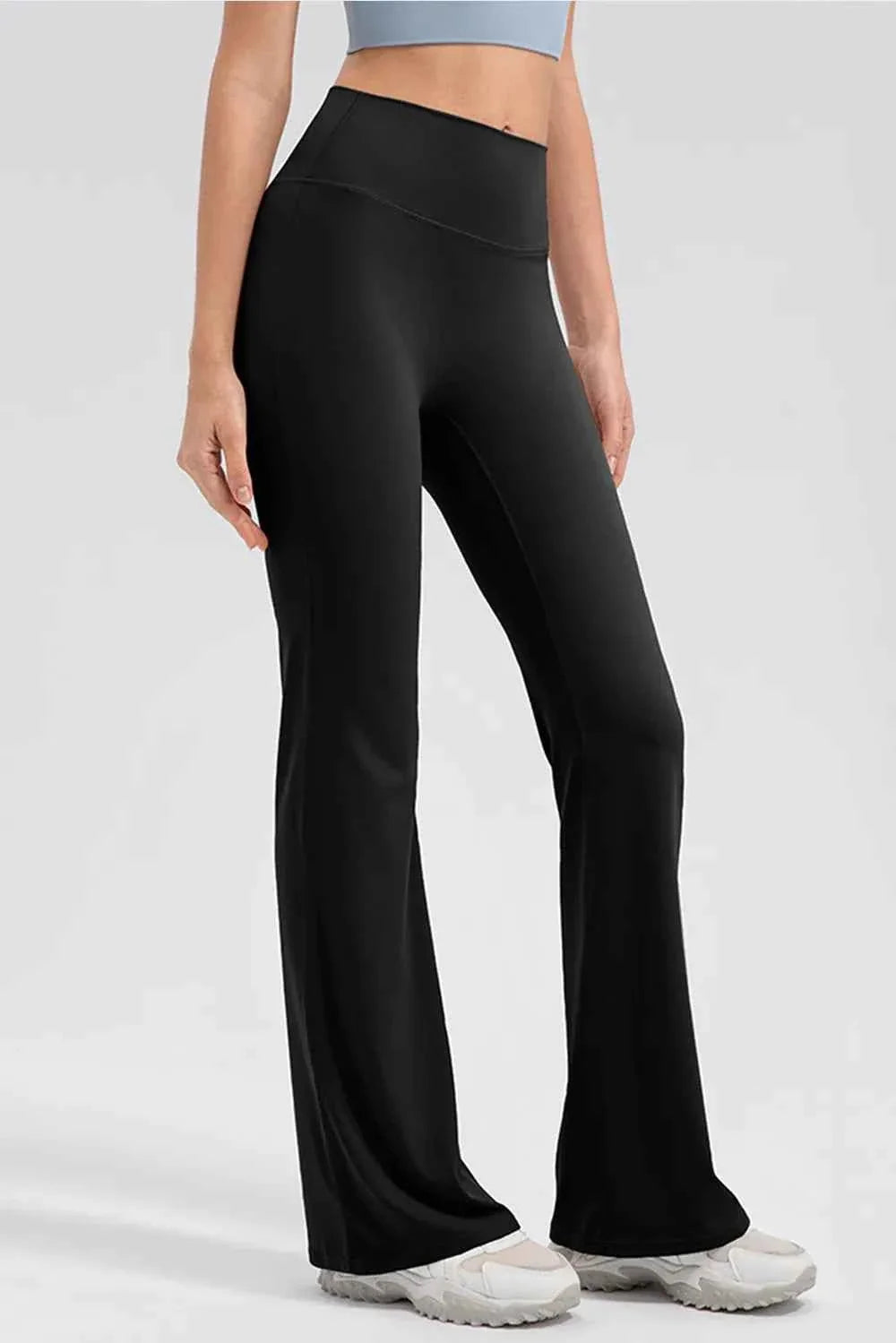 Wide Waistband High Waist Bootcut Active Leggings