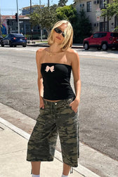 Solid Bandeau Slim Fit Crop Top