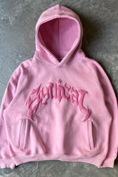 Vintage Pullover Graphic Print Hoodie
