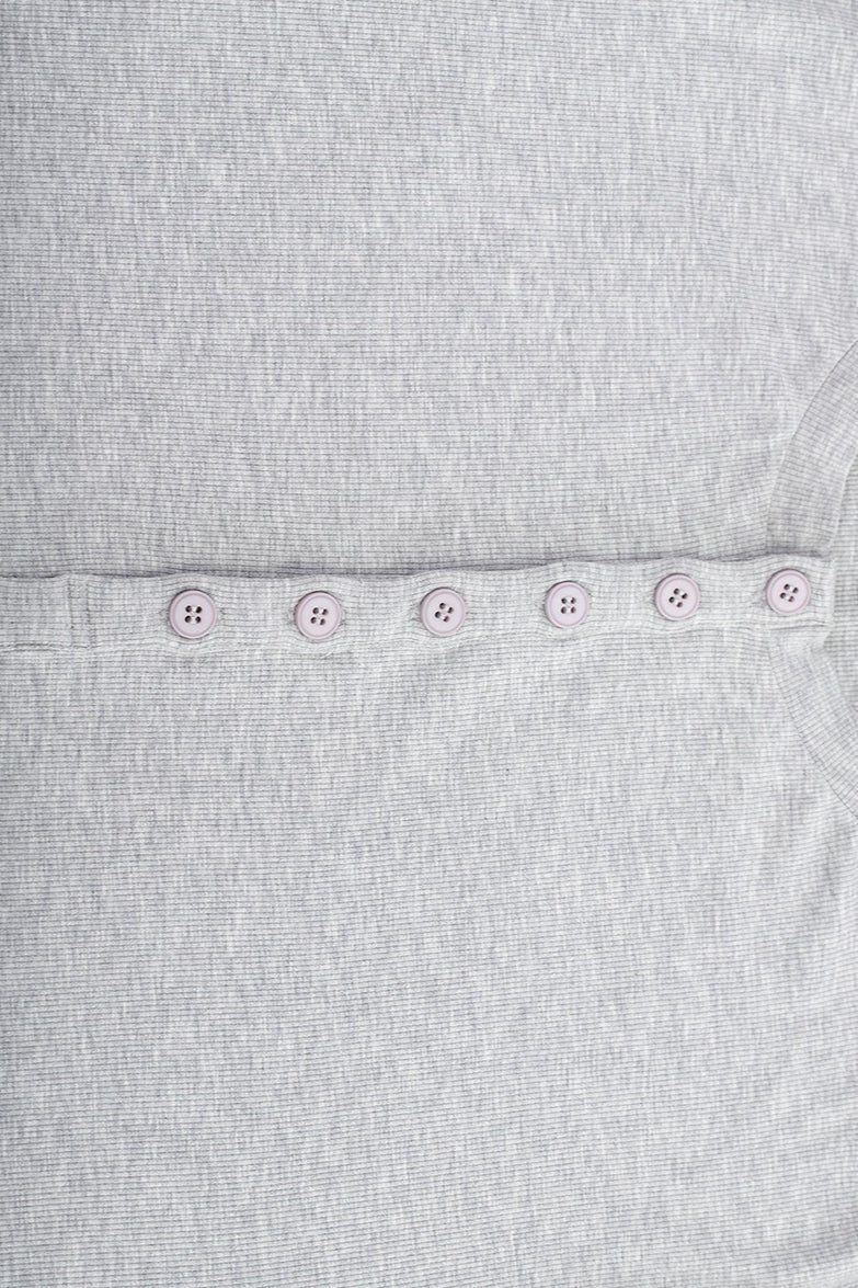 Henley Neck Soft Comfortable Long Sleeve Tee