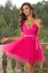Enchanted Blush Mini Charming Tulle Party Dress