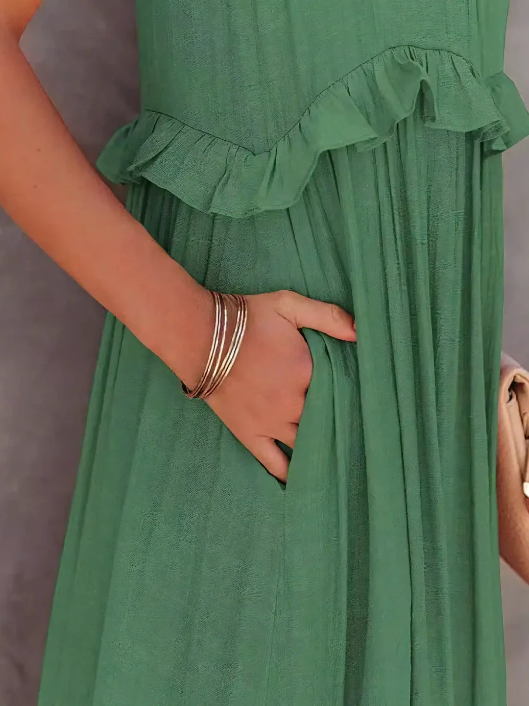 Megan | Chic Ruffle Maxi Dress