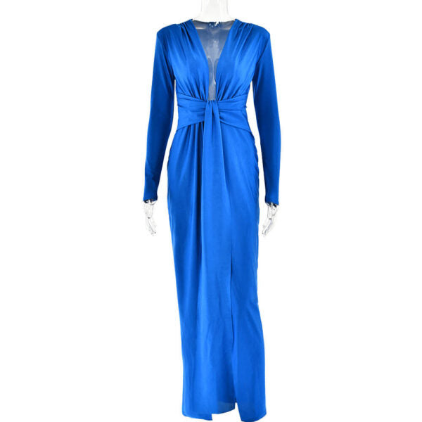 Norma Maxi Dress -  Blue