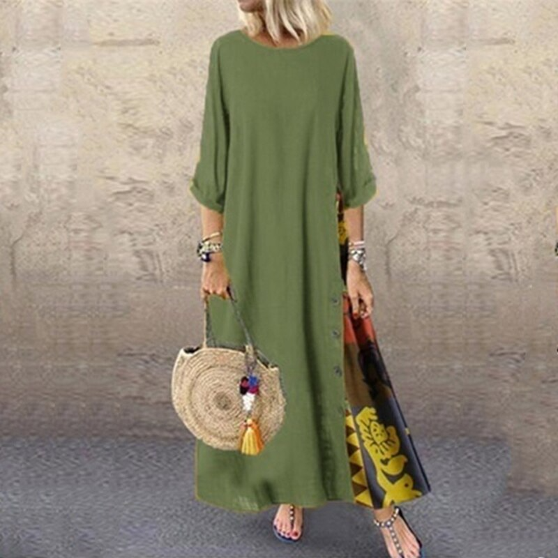 Natividad Chic Cotton and Linen Summer Dress Designer Edit