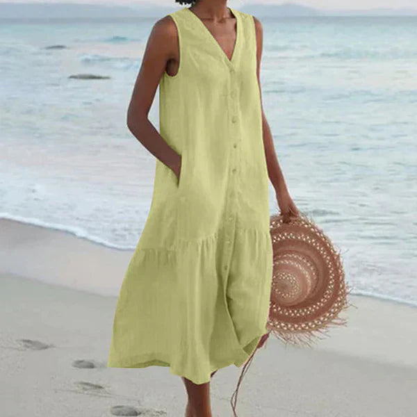Micaela Casual and Relaxed Summer Dress for Women Elegant Evening Look