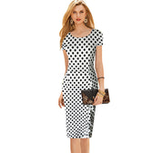 Call Me Maybe Satin Polka Dot Midi Dress 2