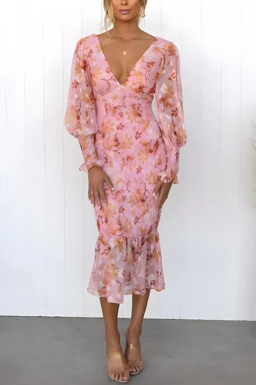 Millie | Stunning Flower Dress Pink