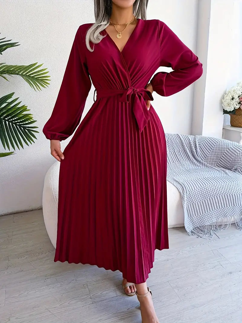 Boutique Carlota Pleated Midi Dress Statement Occasion Edit
