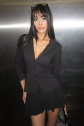 Tailored Collared Button Blouse
